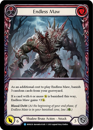Endless Maw (Red) (126) [MON] - Flesh and Blood TCG Single