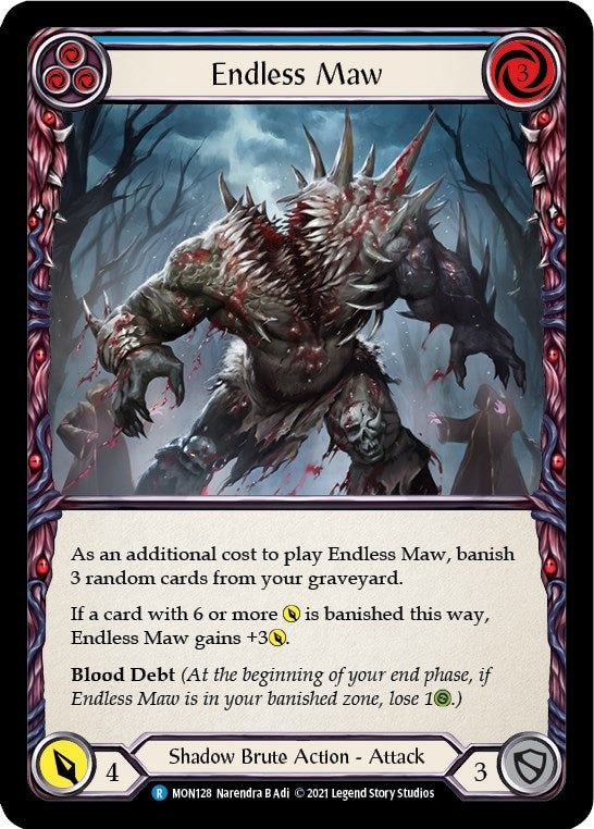 Endless Maw (Blue) (128) [MON] - Flesh and Blood TCG Single