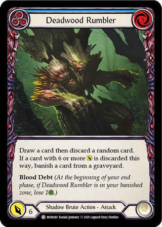 Deadwood Rumbler (Blue) (140) [MON] - Flesh and Blood TCG Single