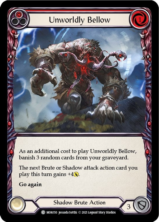 Unworldly Bellow (Red) (150) [MON] - Flesh and Blood TCG Single