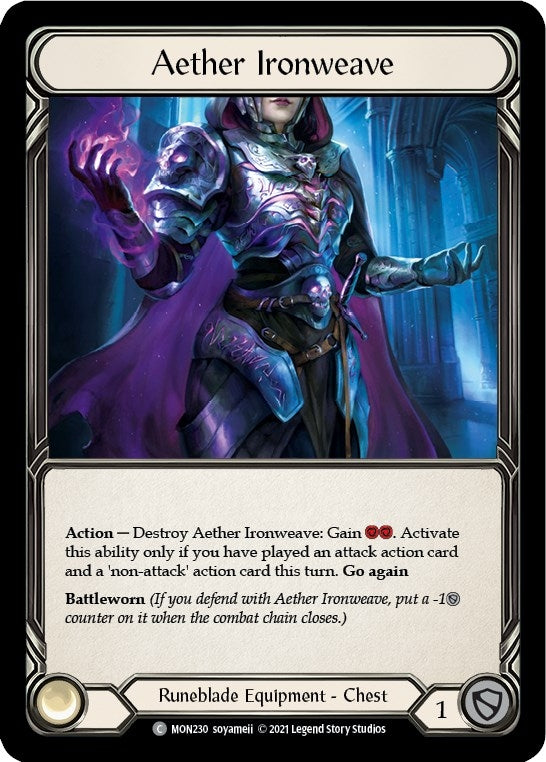 Aether Ironweave (230) [MON] - Flesh and Blood TCG Single