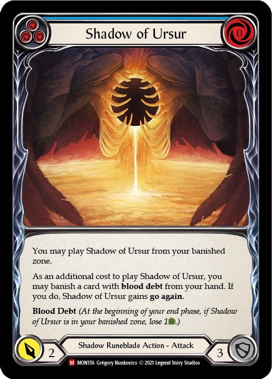 Shadow of Ursur (156) [MON] - Flesh and Blood TCG Single