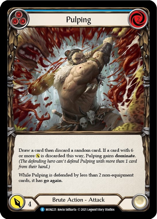 Pulping (Blue) (225) [MON] - Flesh and Blood TCG Single