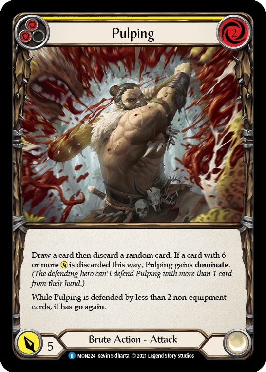 Pulping (Yellow) (224) [MON] - Flesh and Blood TCG Single