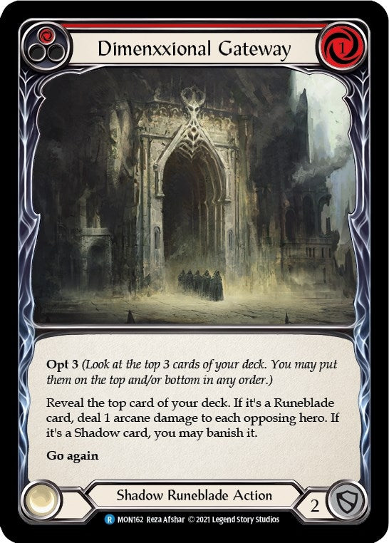 Dimenxxional Gateway (Red) (162) [MON] - Flesh and Blood TCG Single