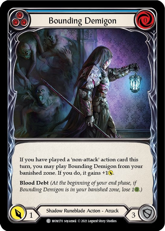 Bounding Demigon (Blue) (170) [MON] - Flesh and Blood TCG Single