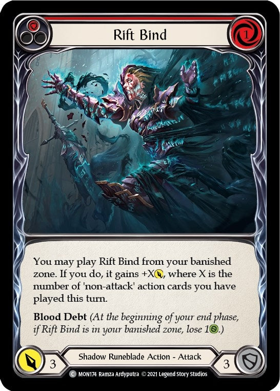 Rift Bind (Red) (174) [MON] - Flesh and Blood TCG Single