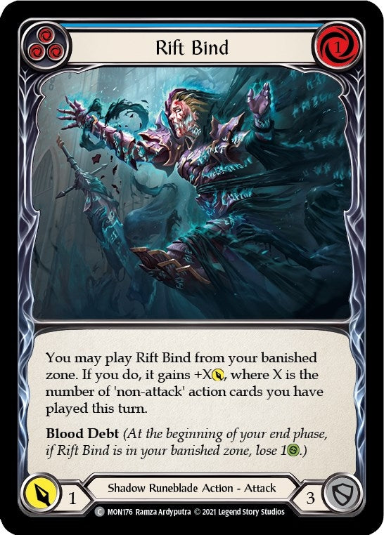 Rift Bind (Blue) (176) [MON] - Flesh and Blood TCG Single
