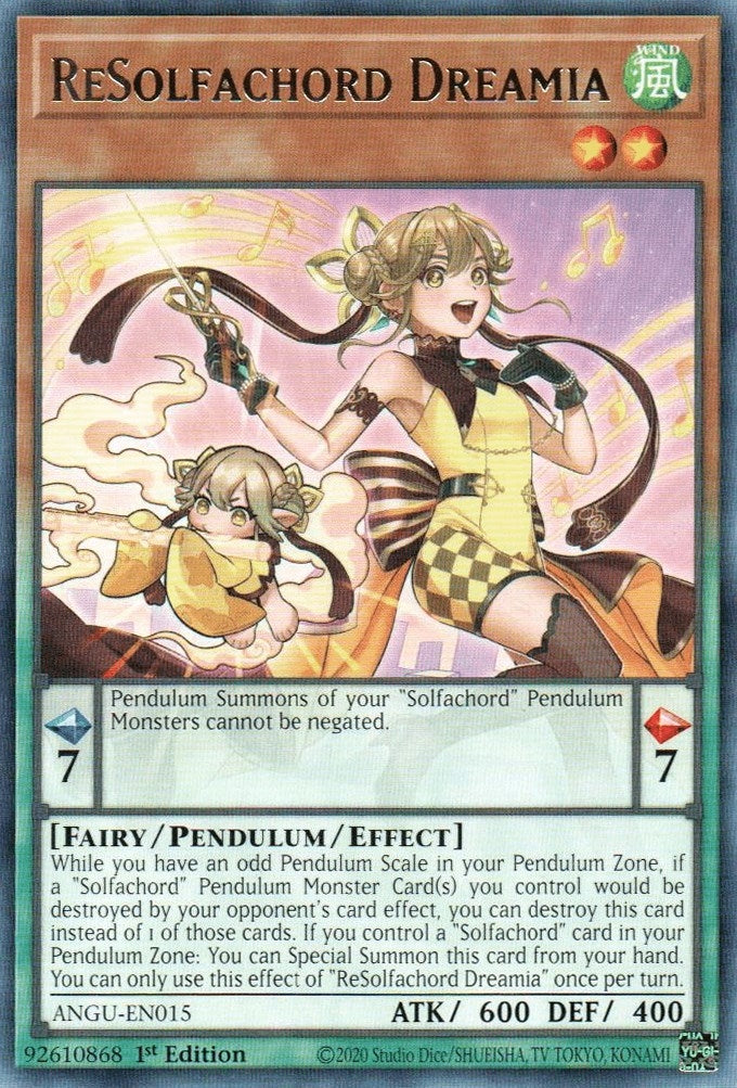ReSolfachord Dreamia (15) (ANGU) - YuGiOh Single