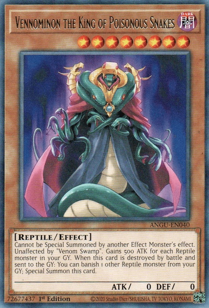 Vennominon the King of Poisonous Snakes (40) (ANGU) - YuGiOh Single