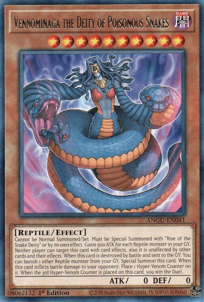 Vennominaga the Deity of Poisonous Snakes (41) (ANGU) - YuGiOh Single