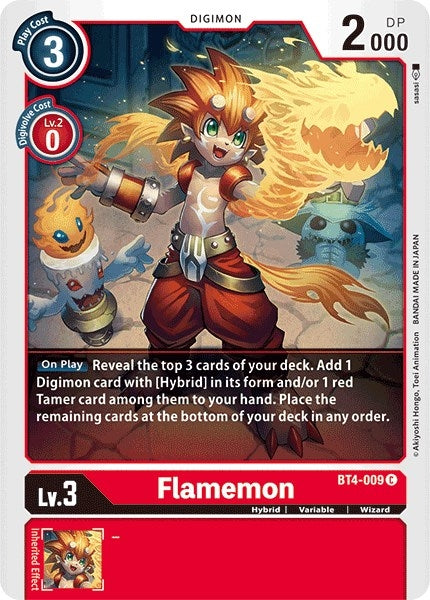 Flamemon (4009) [BT04] - Digimon Card Game Single