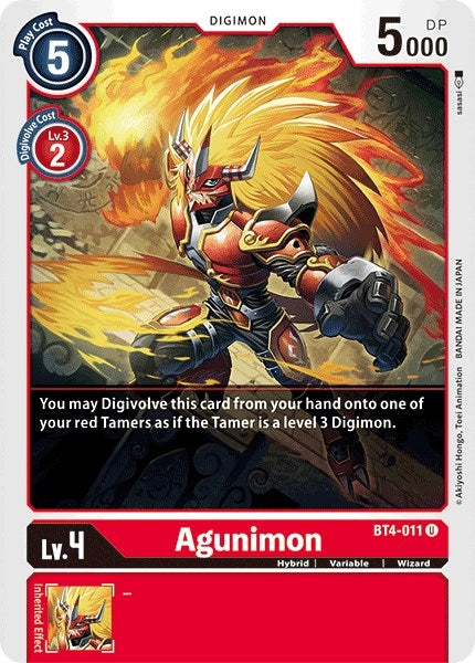 Agunimon (4011) [BT04] - Digimon Card Game Single