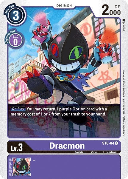 Dracmon (604) [ST-6] - Digimon Card Game Single