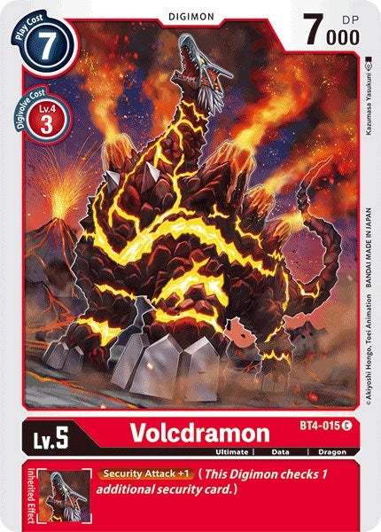 Volcdramon (4015) [BT04] - Digimon Card Game Single