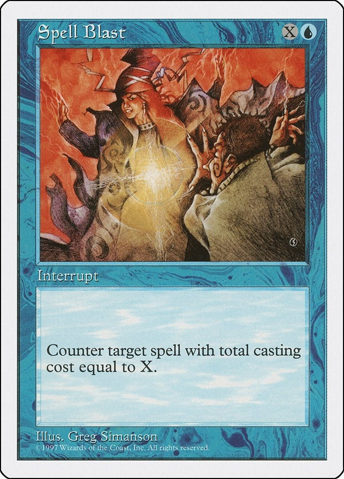 Spell Blast [5ED] - MTG Single