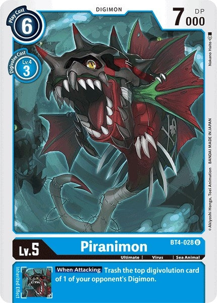 Piranimon (4028) [BT04] - Digimon Card Game Single