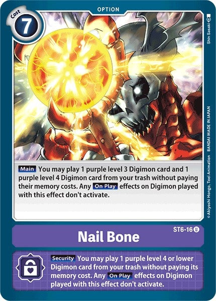 Nail Bone (616) [ST-6] - Digimon Card Game Single