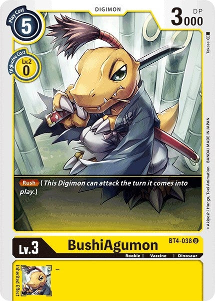 BushiAgumon (4038) [BT04] - Digimon Card Game Single