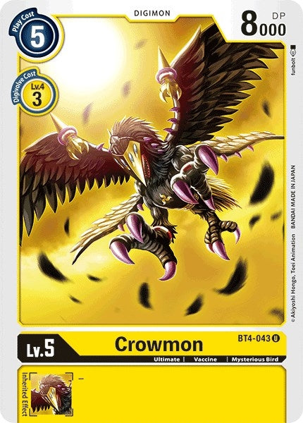 Crowmon (4043) [BT04] - Digimon Card Game Single