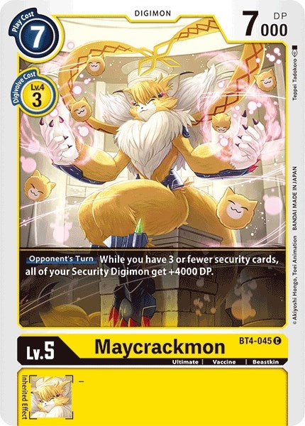 Maycrackmon (4045) [BT04] - Digimon Card Game Single