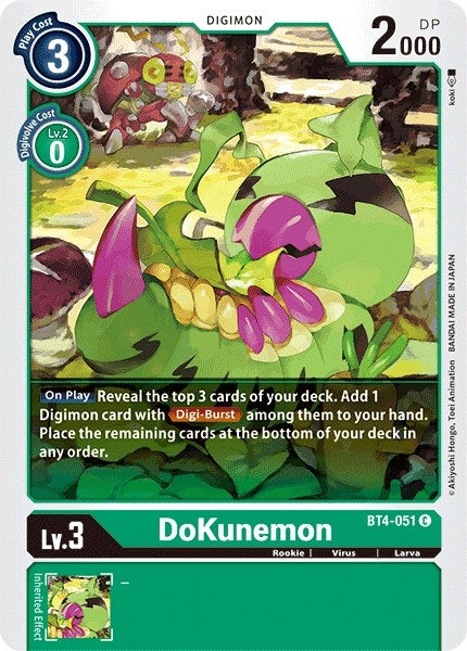 DoKunemon (4051) [BT04] - Digimon Card Game Single