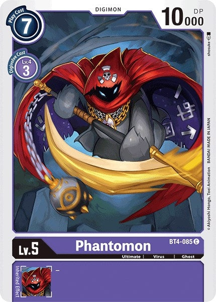 Phantomon (4085) [BT04] - Digimon Card Game Single