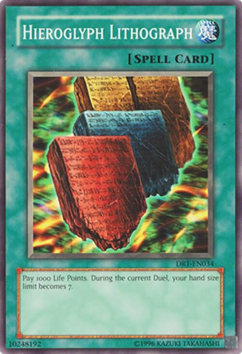 Hieroglyph Lithograph (1034) - YuGiOh Single