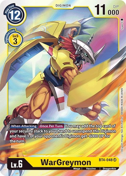 WarGreymon (4048) [BT04] - Digimon Card Game Single
