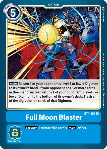 Full Moon Blaster (4103) [BT04] - Digimon Card Game Single