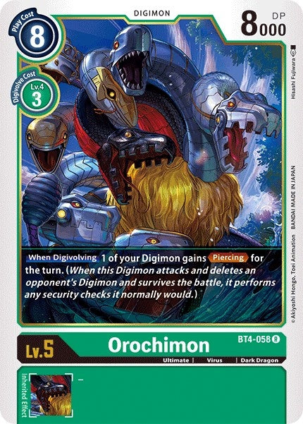 Orochimon (4058) [BT04] - Digimon Card Game Single