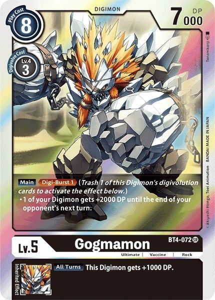 Gogmamon (4072) [BT04] - Digimon Card Game Single
