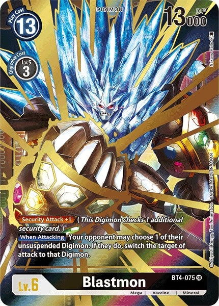 Blastmon (Alternate Art) (4075) [BT04] - Digimon Card Game Single