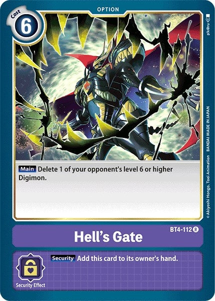 Hell’s Gate (4112) [BT04] - Digimon Card Game Single