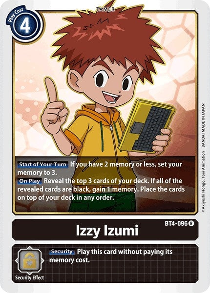 Izzy Izumi (4096) [BT04] - Digimon Card Game Single
