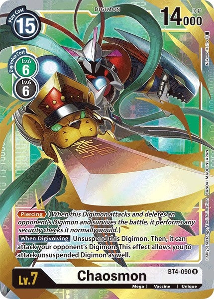 Chaosmon (Alternate Art) (4090) [BT04] - Digimon Card Game Single