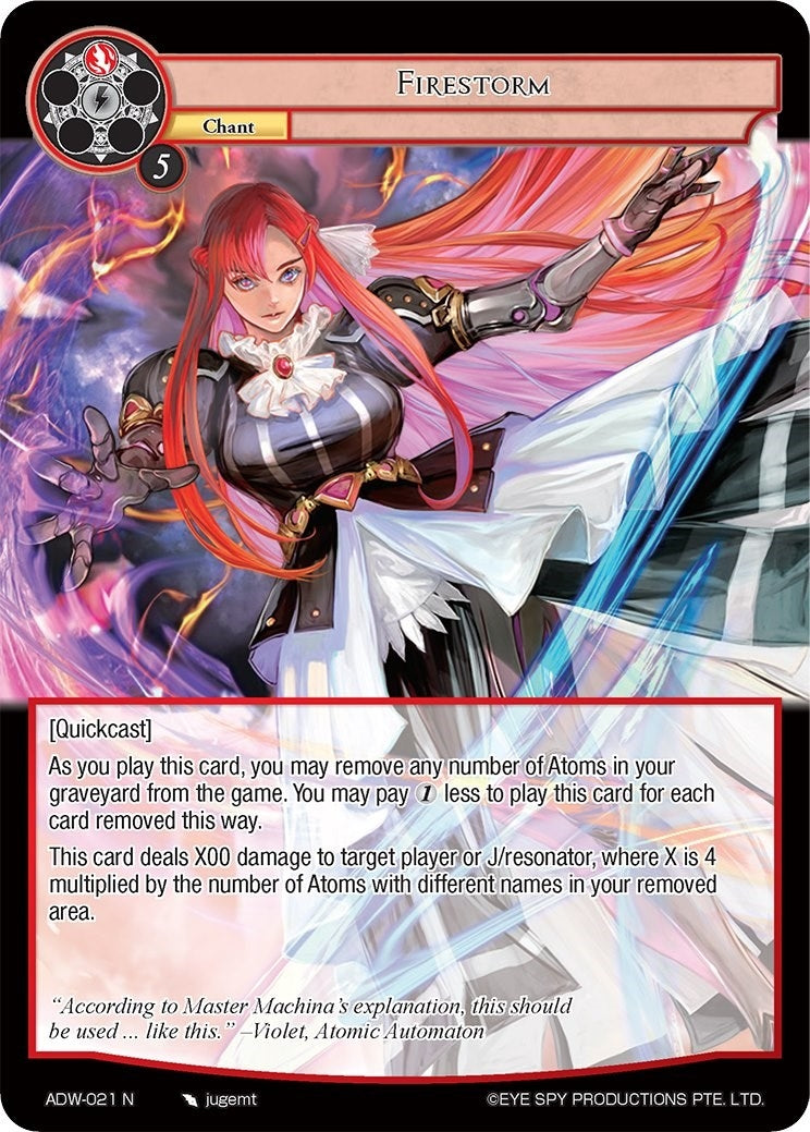 Firestorm (21) [ADW] - Force of Will Single