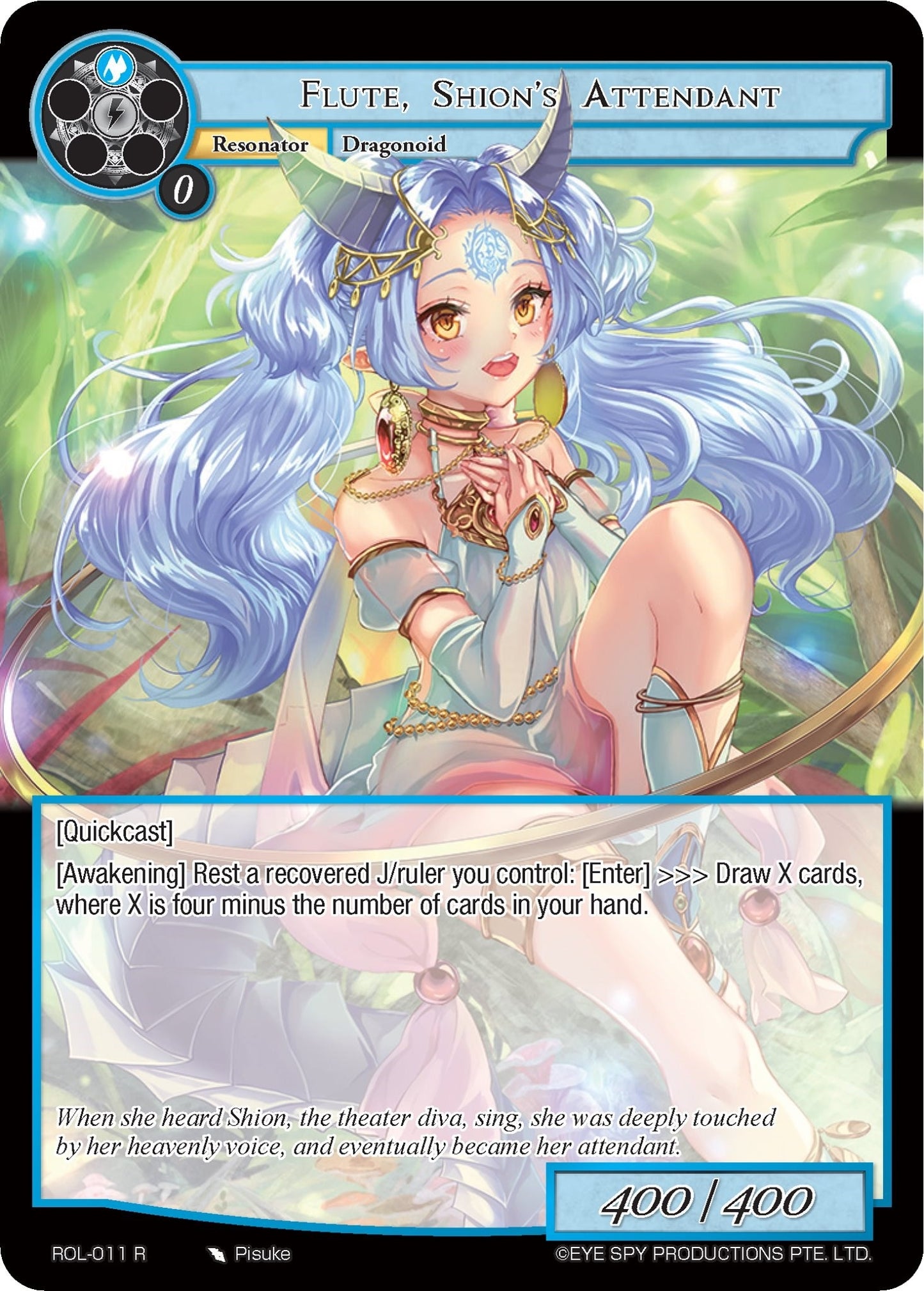 Flute Shion’s Attendant (11) [ROL] - Force of Will Single