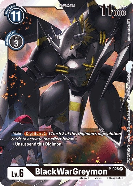 BlackWarGreymon - P-026 (26) [D-PR] - Digimon Card Game Single