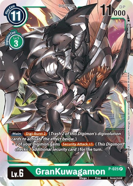 GranKuwagamon - P-025 (25) [D-PR] - Digimon Card Game Single