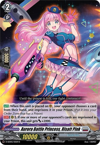Aurora Battle Princess Risatt Pink (5002) [D-SD05] - Cardfight Vanguard Single