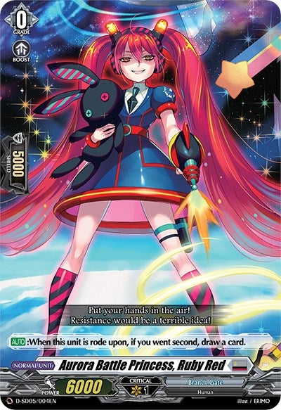 Aurora Battle Princess Ruby Red (5004) [D-SD05] - Cardfight Vanguard Single