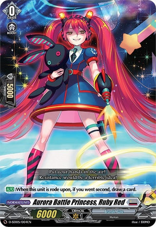Aurora Battle Princess Ruby Red (5004) [D-SD05] - Cardfight Vanguard Single