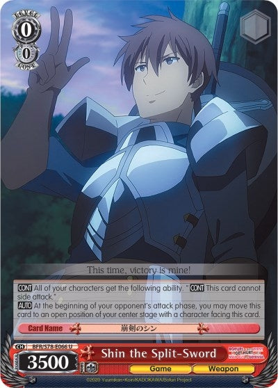Shin the Split-Sword (78066) [BFR/S78] - Weiss Schwarz Single