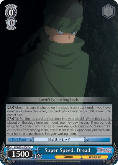 Super Speed Dread (78097) [BFR/S78] - Weiss Schwarz Single