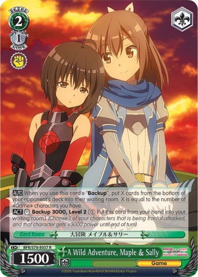 A Wild Adventure Maple & Sally (78037) [BFR/S78] - Weiss Schwarz Single