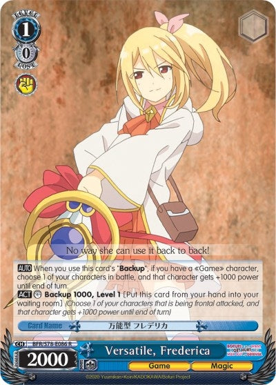 Versatile Frederica (78086) [BFR/S78] - Weiss Schwarz Single