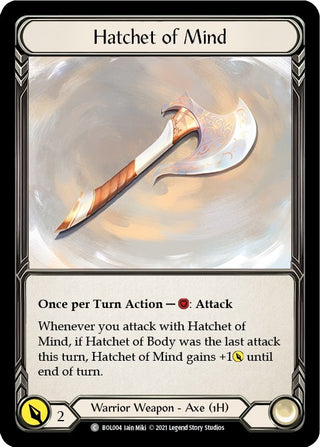 Hatchet of Mind (4) [BOL] - Flesh and Blood TCG Single