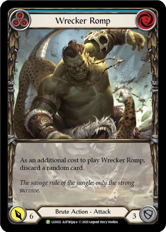 Wrecker Romp (Blue) - LGS022 (22) [PR] - Flesh and Blood TCG Single