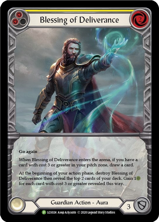 Blessing of Deliverance (Yellow) (24) [PR] - Flesh and Blood TCG Single